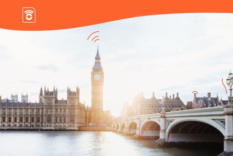 comprar eSIM TurTrip para conectarse en Reino Unido sin tarifas de roaming con datos ilimitados
