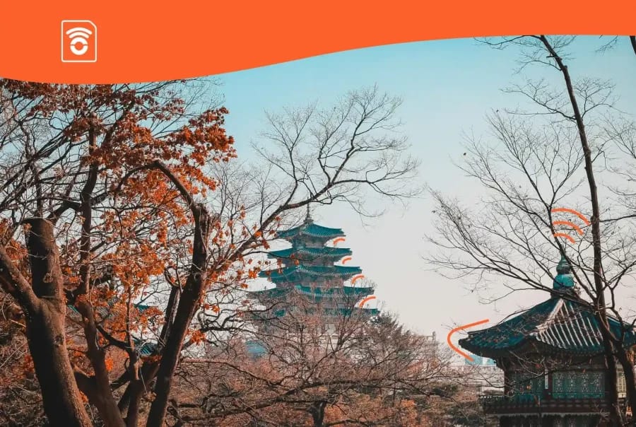 comprar eSIM TurTrip para conectarse en Corea del Sur sin tarifas de roaming con datos ilimitados
